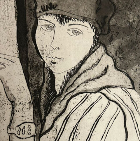 Edna etching edition of 10