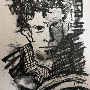 Tom Waits lithograph